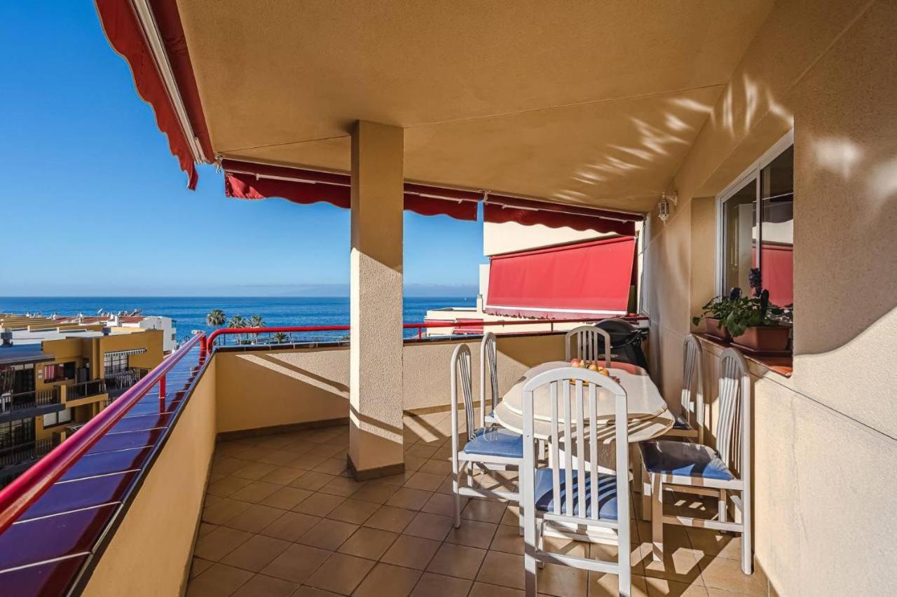 Cozy Beachfront Flat With Pool & Panoramic Sea View Terrace Lejlighed Puerto de Santiago  Eksteriør billede